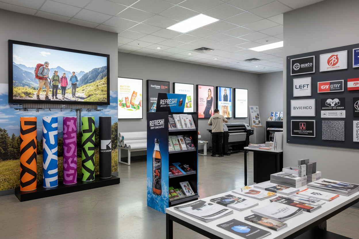 Outdoor and indoor printing in various sizes